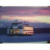 THE PACIFIC NORTHWEST BEAUTIFUL POST CARD EDMOND'S WA SUNSET ABOARD