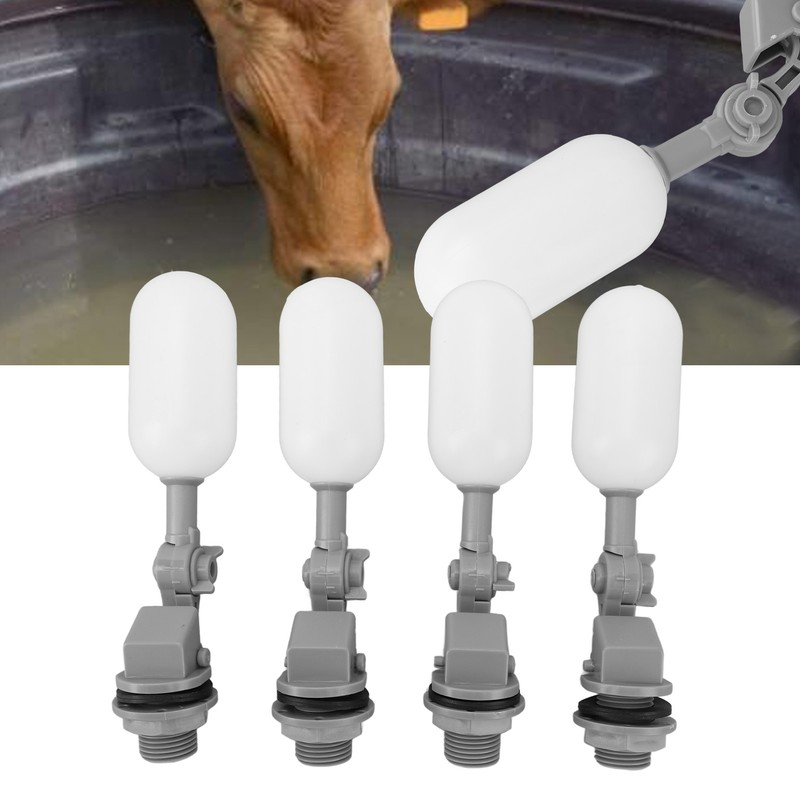 4PCS Float Ball Valve DN15 1/2 Inch ABS PE Water