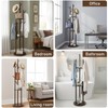 YYW 360° Wood Coat Rack Stand With Hooks And Shelves