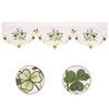Simhomsen St. Patrick’s Day Irish Clover Kitchen Curtain Valance W