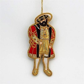 - Henry VIII - Zardozi Embroidery - Christmas Ornament
