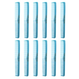 Allegro Combs #400 Barber Combs – 12 Pack Professional Hair Cutting and All-Purpose Combs for Barbers and Stylists – Made in USA (Fresh Pink)