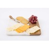 Mud Pie Marble and Wood Serving Board and Spreader, White