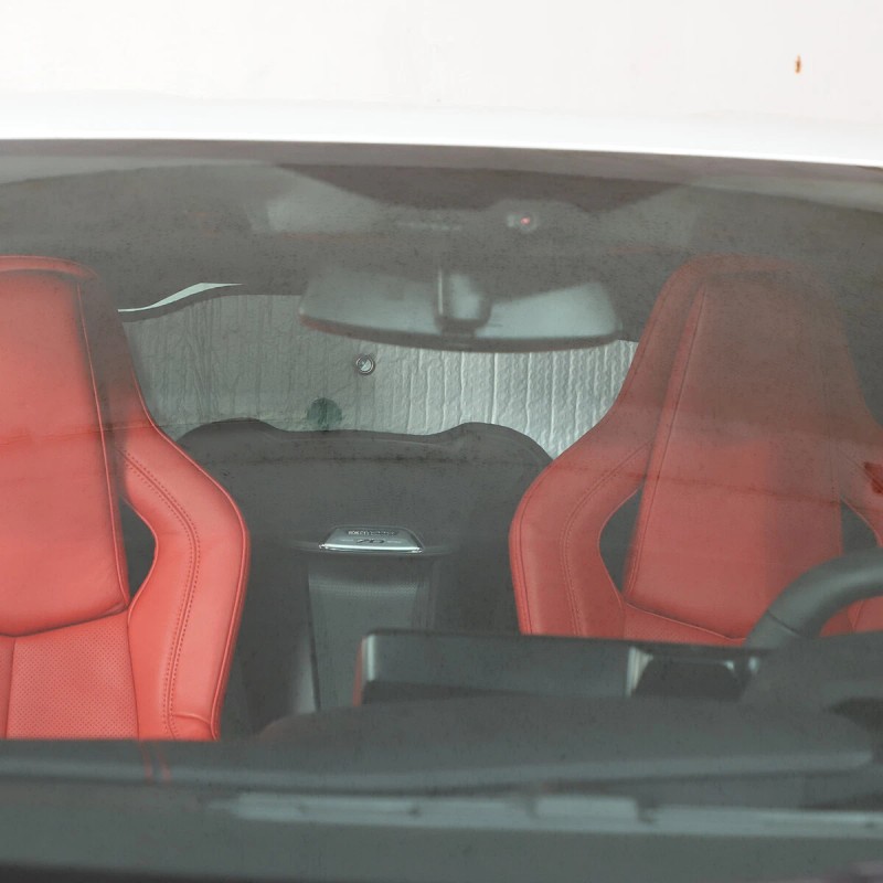 car-attention Rear Windshield Black Silver Privacy Shade Sunshade For Corvette
