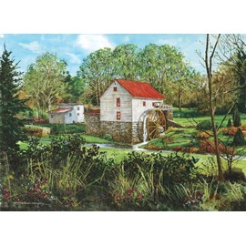 Heritage Puzzle The Old Mill Jigsaw Puzzle (1000-Piece)