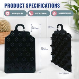 Strahand Genie Large Shower Hair Catcher Wall, Reusable Hair Collector for Shower, Bathroom Essential Hair Trap for Bathtub Drain to Prevent Clogging