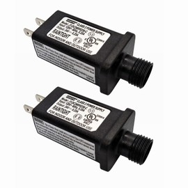 24V 12W LED Transformer LED Controller Class 2 Power Supply, IP44 Waterproof Low Voltage Transformer US Plug for Christmas Light, String Light (24V12W 1Pack)