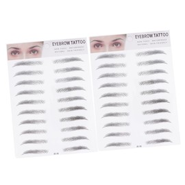 LALAFINA 2pcs 3d Eyebrow Stickers Artificial Eyebrow Brow Eyebrow Stickers Eyebrow Hair Imitation Eyebrow Natural Eyebrow Eyebrows Make up Kits Man Eyebrow Shape Shaper