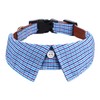 Faleela Cotton Plaid Shirt Style Dog Collar Soft Cute,Boy Dog