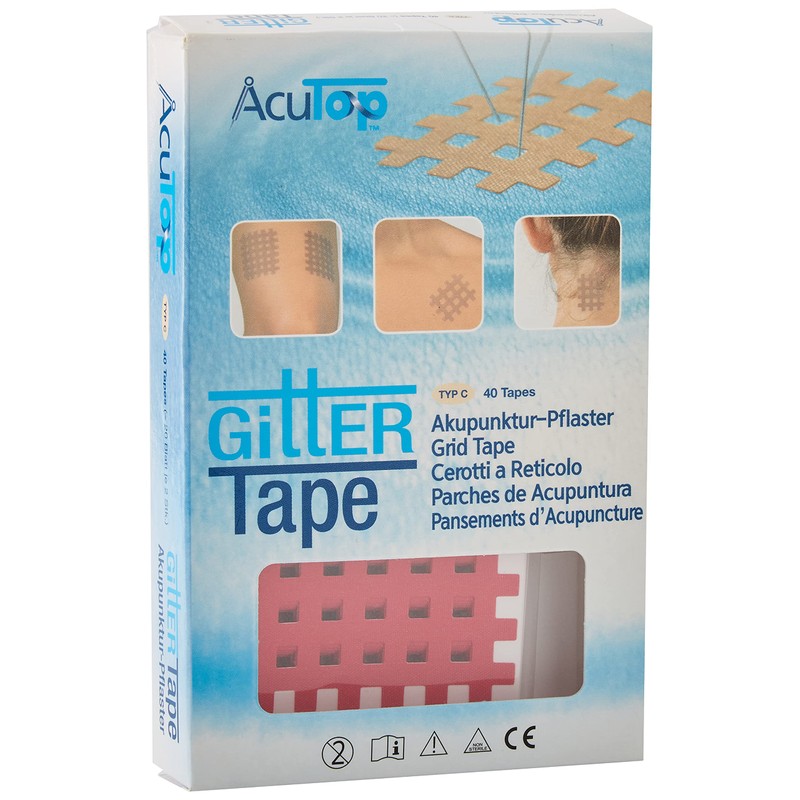 AcuTop Type C, Grid Tape, Pink - 40 Tapes, Acupuncture