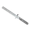 IWOWHERO Stainless Steel Pocket Ruler with Clip Measuring Tool Portable