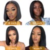Bob Wig Human Hair 13x4 Lace Front Wigs for Black