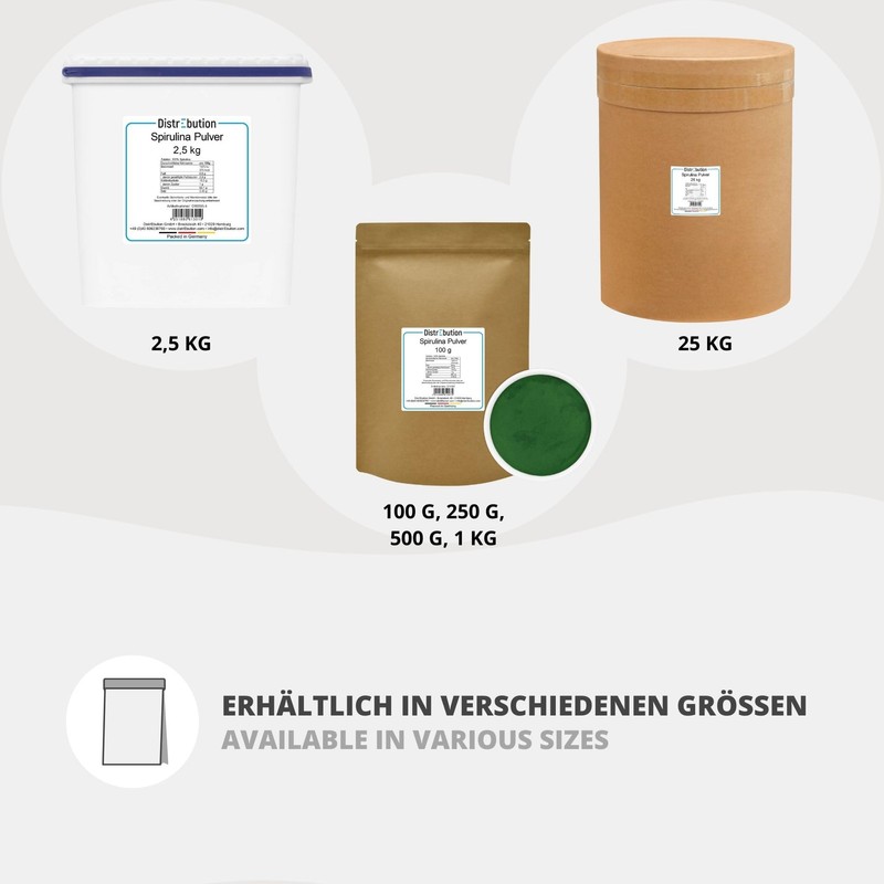 Spirulina Powder 100 g Natural Pure without Additives Superfood Algae