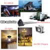 Quentacy 5Pcs Push Button Switch 12V Wired RV Waterproof On-Off