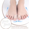 2 Stück Ballenzehen-Schiene, Silikon-Zehentrenner, orthopädisches Hallux-Valgus-Stützband, Zehenglätter (A)
