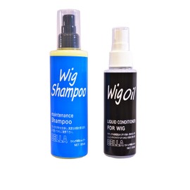 MilicaBooks Wig Oil and Shampoo Set, For Wigs, Careing, Glazing, Anti-Static, Unscented, Conditioner, Care Products