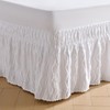 MIYE Wavy Tufted Bed Skirt - Wrap Around Dust Ruffle