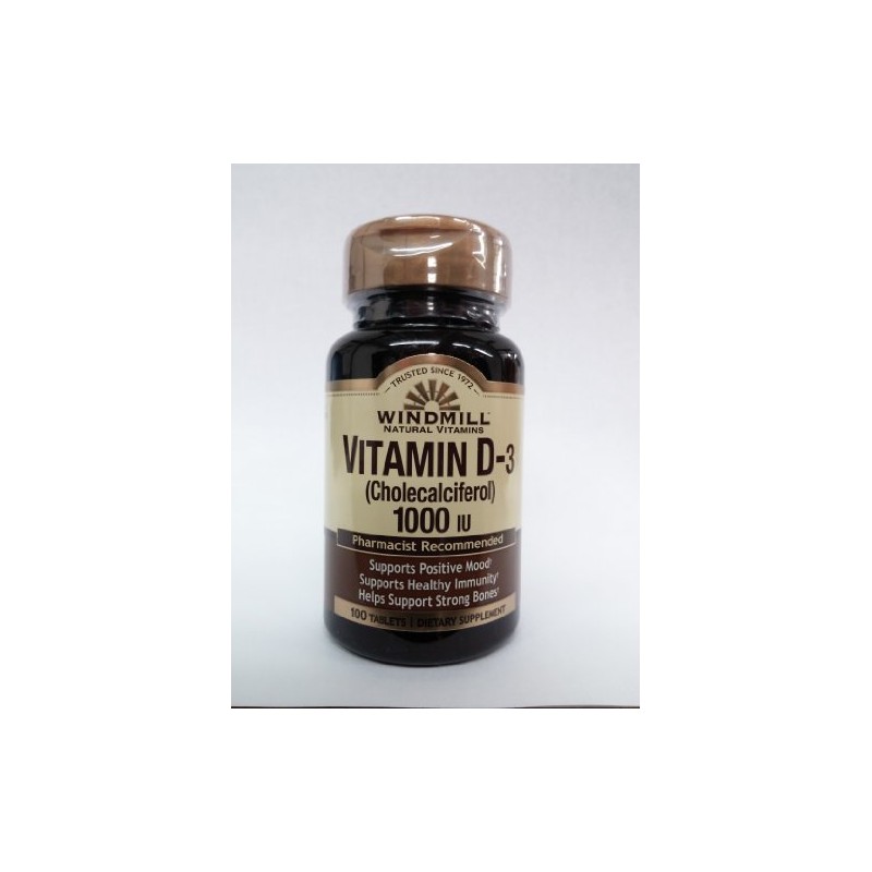 Vitamin D TABS 1000IU WMILL Size: 100