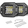 PICAA 2PCS 42W Flush Mount LED Light Pods Upgraded Spot