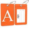 Luggage Tag Initial – Fully Bendable Tag w/Stainless Steel Loop