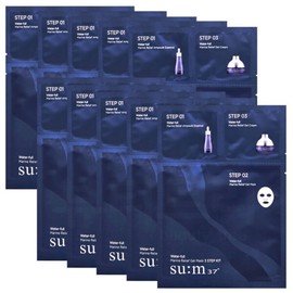 Sum37 Waterful Marine Relief Gel Mask 3-Step Kit X 10 Sheets / Sheet Mask Pack / 숨37 워터풀 마린 릴리프 젤 마스크 3스텝 키트 X 10매 시트마스크팩