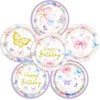 Autrpoweo 60Pcs Bow Butterflies Theme Party Supplies for Girls Bow