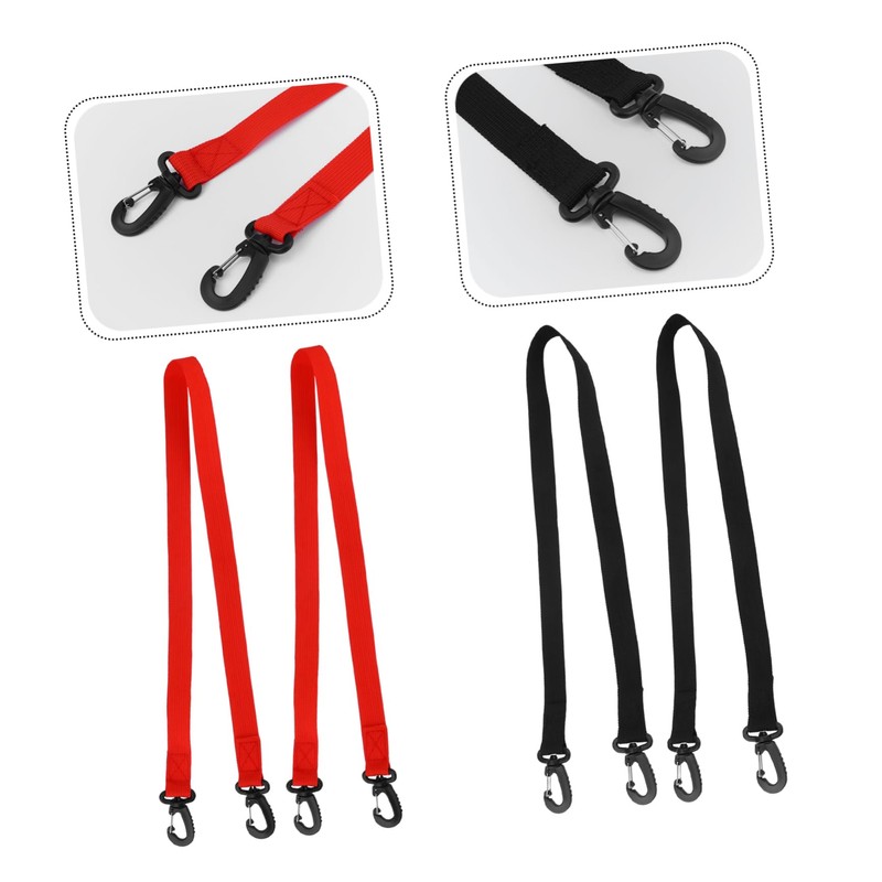 KOMBIUDA 4pcs Ski Boot Carrier Strap Durable Boot Leash with
