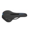 Road Bike Saddle Black Hollow Ergonomic Soft Silicone Sponge Tail