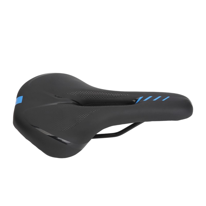 Road Bike Saddle Black Hollow Ergonomic Soft Silicone Sponge Tail