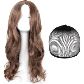 Brown Wig, 25'' Long Brown Wigs for Women, Ladies Wig Suitable for Parties, Daily Life, Role-Playiny