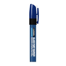 Carmel Glass Paint Marker Medium Tip (Blue), Pack of 1, Auto Markers