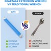 impact ready offset extension wrench, tight reach extension wrench, 1/2",15"
