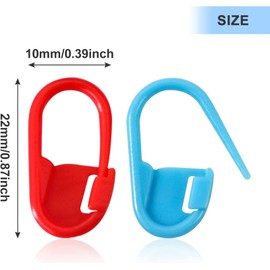 Zalizr 150pcs Knitting Stitch Markers, Small Plastic Crochet Stitch Markers with Box, Knitting Stitch Rings for Sewing Knitting DIY and Handmade Crafts