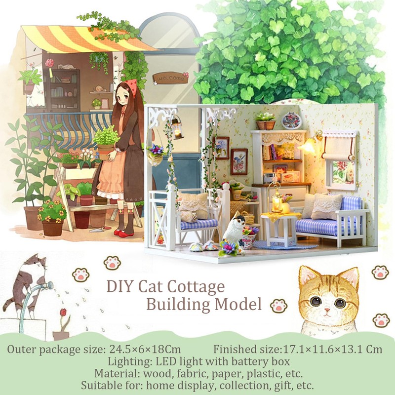 DIY Miniature House, Miniature House, DIY Model Making Craft Kits,