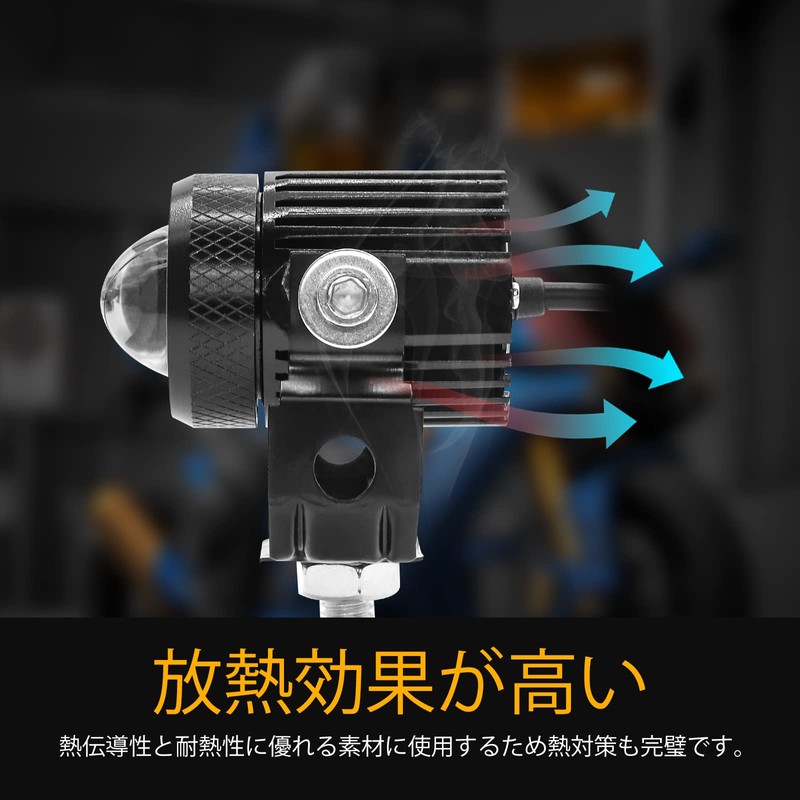 Ygmylandbb LED Motorcycle Fog Light, Spotlight, Headline, Auxiliary Light, Light
