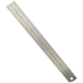 Helios-Preisser Steel Ruler, Flexible, EC Approval: Accuracy II, 300 x 30 x 1.0 mm, 0460207