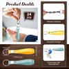 Siifert 24 Pcs Inspirational Keychains Bulk Silicone Motivational Key Chains