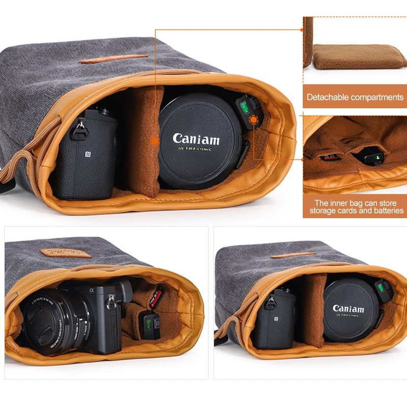 Waterproof SLR Cameras Case, Portable Shockproof Camera Pouch, Microslr Camera