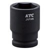 京都機械工具(KTC) インパクトレンチソケット BP3M-19T 対辺寸法:19×差込角:9.5×全長:39mm セミディープ薄肉 1個