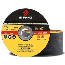 Cutting Discs 125 mm Metal Stainless Steel Steel for Angle Grinders, 125 x 1.2 x 22 mm Thin Flex Discs Grinding Disc Angle Grinder Accessories (Pack of 25)