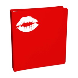 World Design Lips Kiss Silhouette Notebook Car Laptop 5.5" (White)