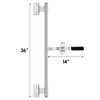 Hicarer Cam Bar Lock Enclosed Trailer Door Latch, Zinc Plated,