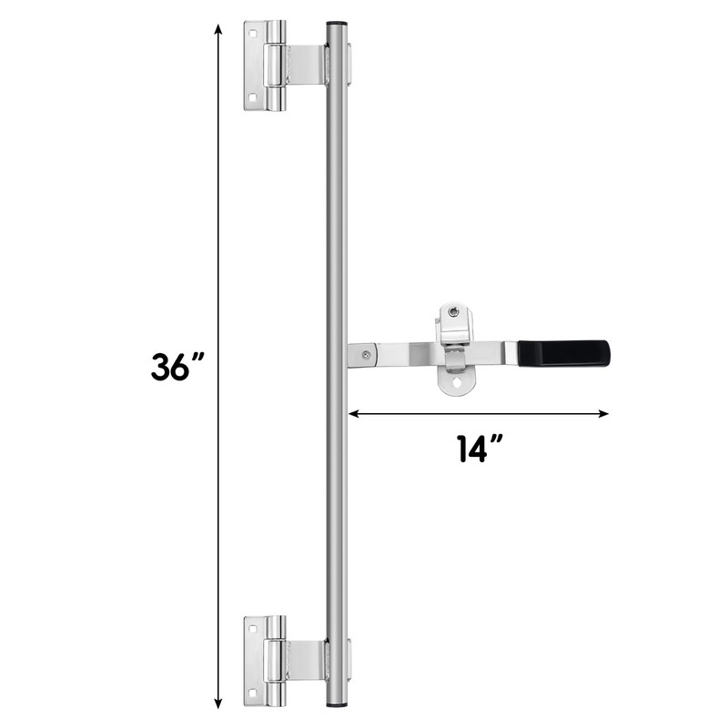 Hicarer Cam Bar Lock Enclosed Trailer Door Latch, Zinc Plated,