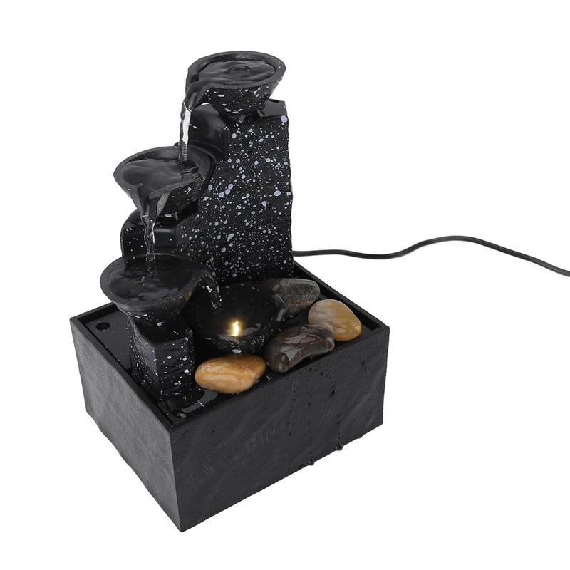 Tabletop Fountain Circulating Water Decorative USB Desk Waterfall Fountain with