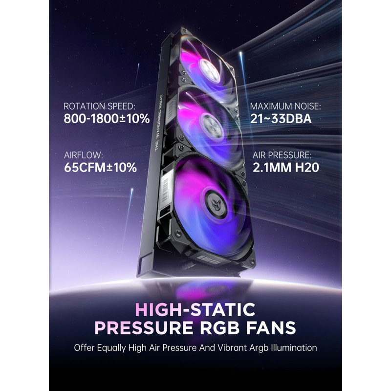 AsiaHorse WK-A360 ARGB All-in-One AIO CPU Liquid Cooler, Wandering Knight
