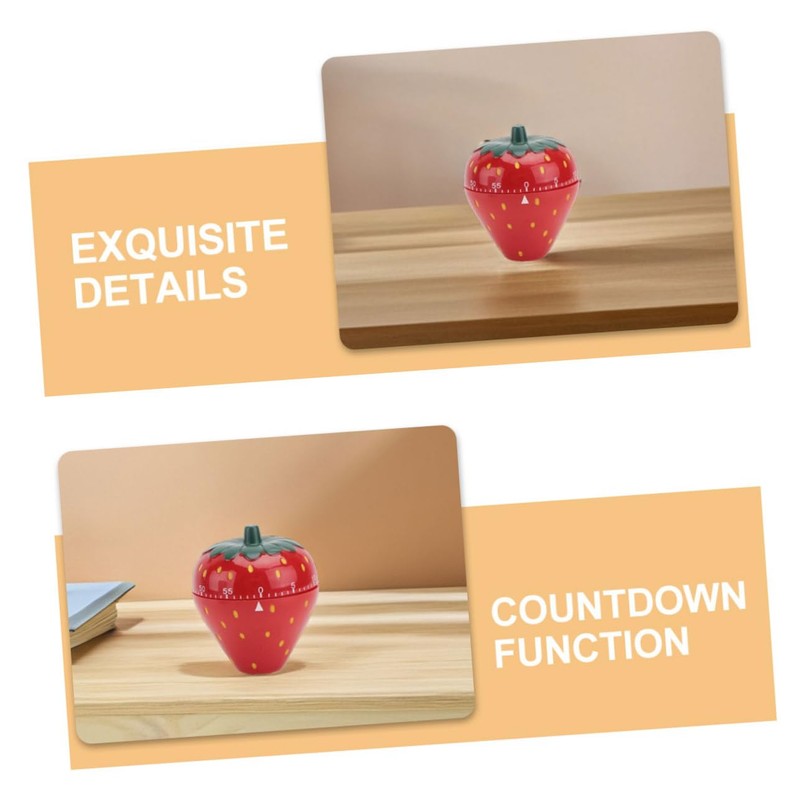 KICHOUSE Stainless Steel Mechanical Timer Kitchen Timer Loud Alarm for