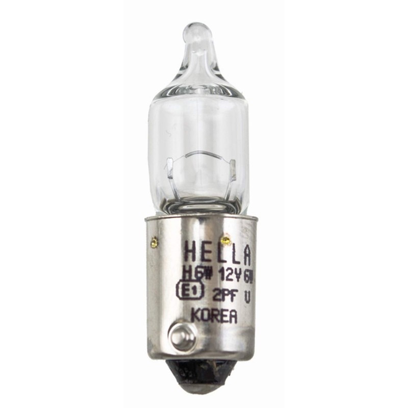 HELLA H6W Long Life Miniature Halogen Bulb, 12V