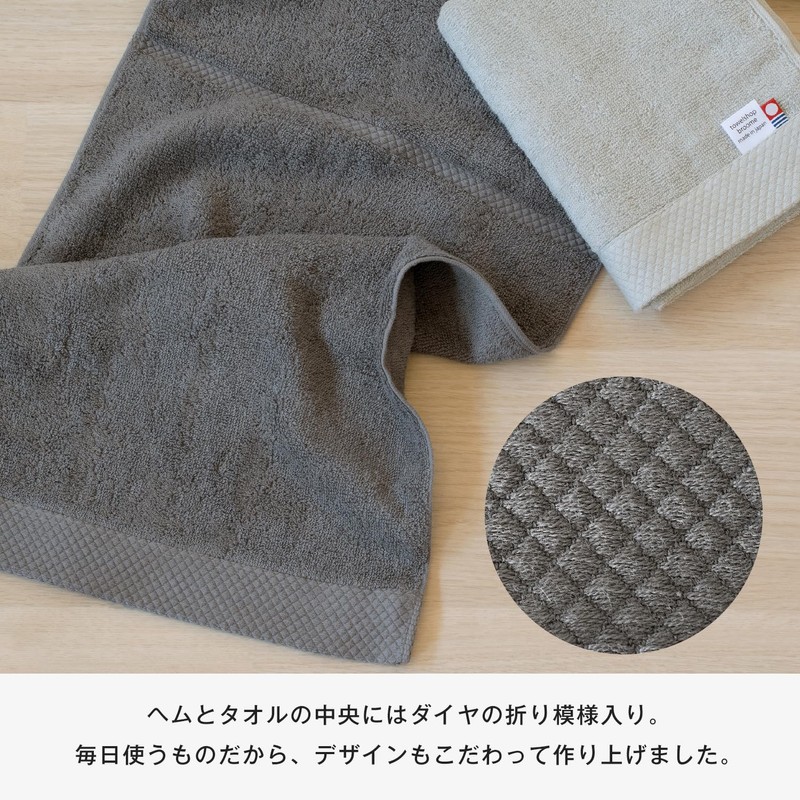 Bloom Imabari Towel Certified Ciel Face Towels, Set of 3,