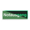 Emergency Exit Sign | Aluminium Photoluminescent | 30.0 x 10.5