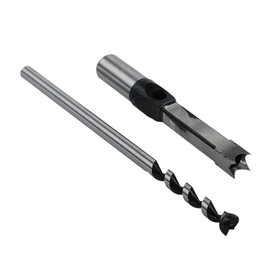SaferCCTV Square Hole Drill Bits, 4Pcs Woodworking Mortising Chisel Set Bit 1/4-Inch, 5/16-Inch, 3/8-Inch, 1/2-Inch